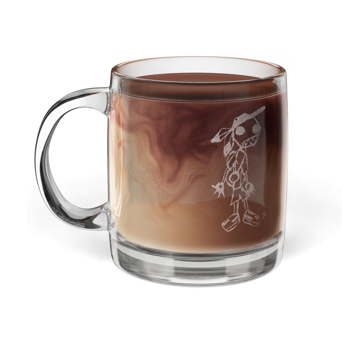 F.A.C.T.S. 12.25oz Glass Coffee Mug